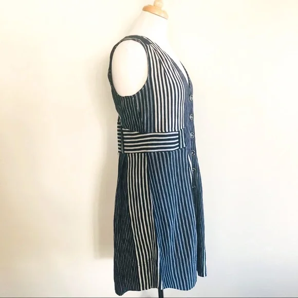 Marc by Marc Jacobs Normandy Blue Stripe Dress Size Small - Picture 5 of 14